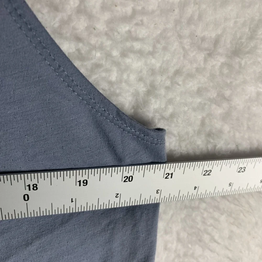 Nike Twist Tank Top Women's XL Blue‎ Gray Yoga Racerback Pullover 7388
